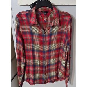 Zac & Rachel Red Plaid Button Down Shirt